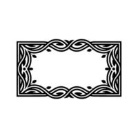 Intricate Celtic Frame, Vintage , Elegant Border - Linear vector