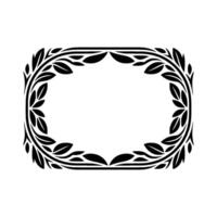 Elegant Botanical Frame, Vintage, Minimalist Aesthetic, Wreath vector