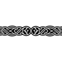 Intricate Celtic Border, Repeating Pattern, Vintage vector