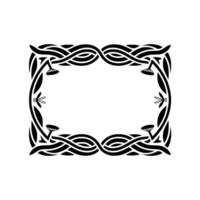 Intricate Celtic Frame, Vintage, Decorative Border - Ornamental vector