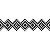 Geometric Wave Border, Minimalist, Zigzag vector