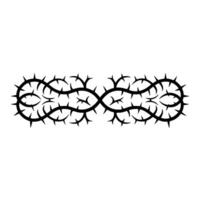 Intricate Thorned Infinity Symbol Minimalist vector