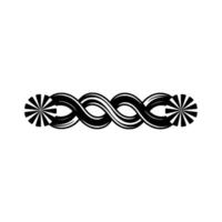 Elegant Spiral Border, Minimalist, Symbolic Infinity vector