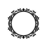 Elegant Botanical Frame, Vintage Style, Leaf - Floral vector