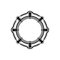 Ornate Circular Frame, Vintage Aesthetic, Decorative Border vector