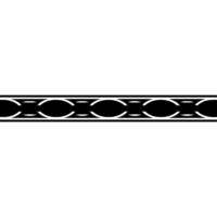 Geometric Rope Border, Minimalist vector