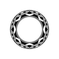 Geometric Celtic Circle, Intricate Pattern, Minimalist vector