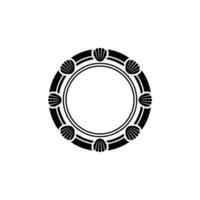 Geometric Seashell Frame, Minimalist, Shell vector