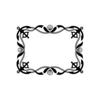 Nautical Frame Vintage Rope, Shells, and Anchor Motif vector