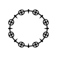 Nautical Knot Border Circular for Invitations Branding vector