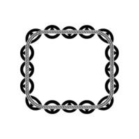 Geometric Rope Frame, Minimalist vector