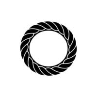 Spiraling Knot - Minimalist Circular Emblem vector