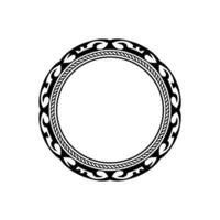 Intricate Tribal Circle Frame, Vintage Style - Pattern vector