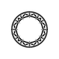 Intricate Celtic Circle, Symbolic Border, Ancient Motif vector