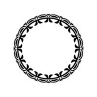 Intricate Circular Ornament, Vintage, Minimalist Frame, Border vector