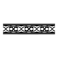 Nautical Rope Border, Vintage Style, Decorative Element vector
