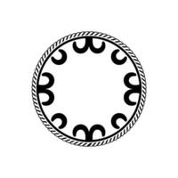 Circular Nautical Emblem, Vintage Style - Circle vector