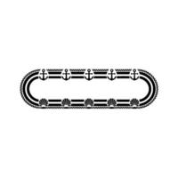 Nautical Border Anchors, Shells, and Rope vector