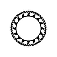 Dynamic Circle, Tribal Flame Motif, Minimalist vector