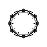 Circular Nautical Motif, Minimalist, Continuous Motion vector