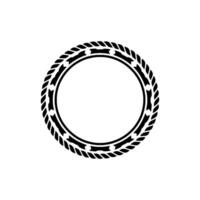 Nautical Border, Vintage Emblem, Circular Frame vector