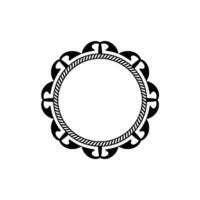 Intricate Circular Ornament, Vintage Element, Frame vector