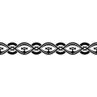 Intricate Celtic Border, Stylized Ornamentation - Ornament - Pattern vector