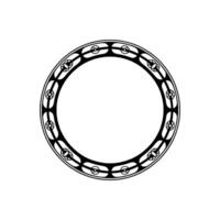 Ornate Celtic Circle, Minimalist, Symbolic Border vector