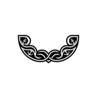 Nautical Anchor Ornament, Celtic Knot Border vector