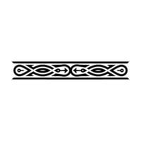 Intricate Celtic Border, Vintage Element - Linear vector