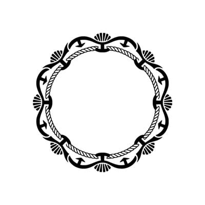 Intricate Ornamental Circle Frame, Vintage Elegance, Ornamentation