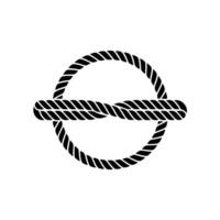 Intertwined Knot, Minimalist Symbol, Circular Connection vector