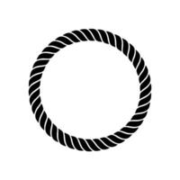 Spiraling Rope Frame, Minimalist vector