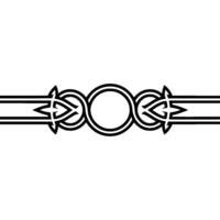 Celtic Knot Border, Elegant Symmetry, Vintage vector