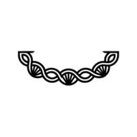 Intertwined Spirals Minimalist vector