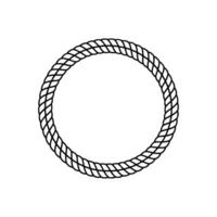 Minimalist Rope Circle, Modern Element vector