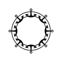 Nautical Anchor Frame, Vintage Maritime - Ship vector