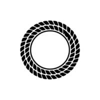 Minimalist Tire Frame, Circular Motion, Modern vector