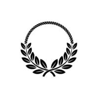 Minimalist Laurel Wreath, Elegant Award Symbol vector