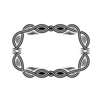 Intricate Celtic Frame, Vintage Ornamentation, Elegant Border - Ornament vector