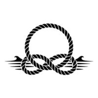 Eternal Knot Nautical Symbol of Strength and Connection vector
