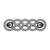 Intricate Rope Knot, Symbolic Connection, Minimalist vector