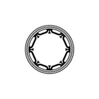 Intricate Circular Emblem, Vintage, Minimalist vector