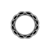 Intricate Rope Frame, Celtic Knot, Minimalist Illustration vector