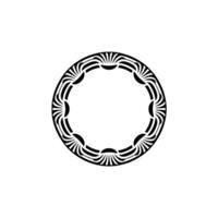 Intricate Tribal Circle, Minimalist, Geometric vector
