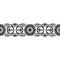 Intricate Floral Border, Vintage, Decorative Element, Symmetry vector