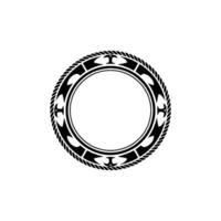 Nautical Crest, Vintage Emblem, Circular vector