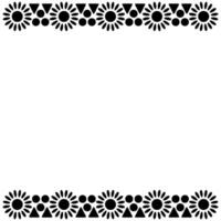 Geometric Sun Border, Minimalist, Pattern vector