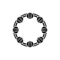Minimalist Circular Pattern, Abstract, Geometric Motif vector