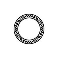 Minimalist Circular Emblem, Dynamic Stripe vector